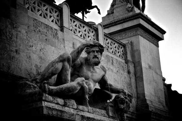 black & white CC0 High-Resolution Italian Italy moody Rome statue Stock free photo CC0