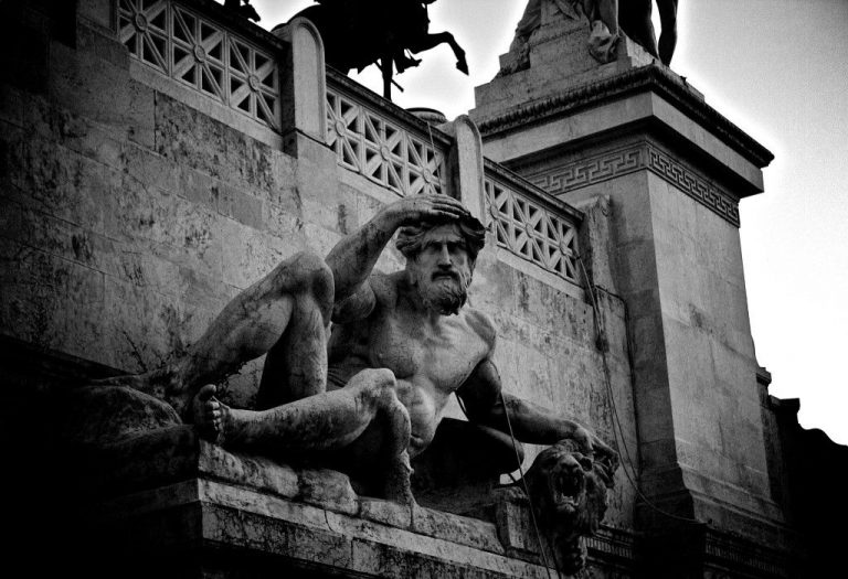 black & white CC0 High-Resolution Italian Italy moody Rome statue Stock free photo CC0