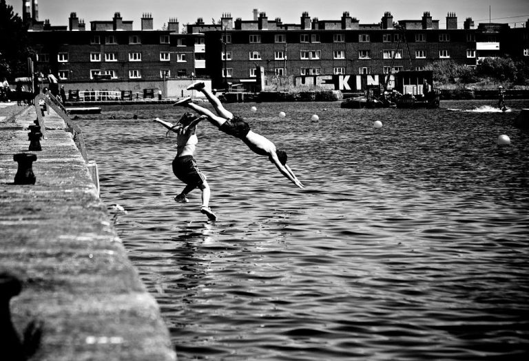 black & white CC0 dive Dublin High-Resolution Ireland man movement Ocean people Person sea Stock water woman free photo CC0