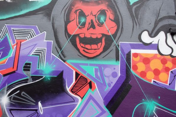 Artist CC0 city design graffiti High-Resolution Paint red Red Skull Spray Paint Stock street wall free photo CC0