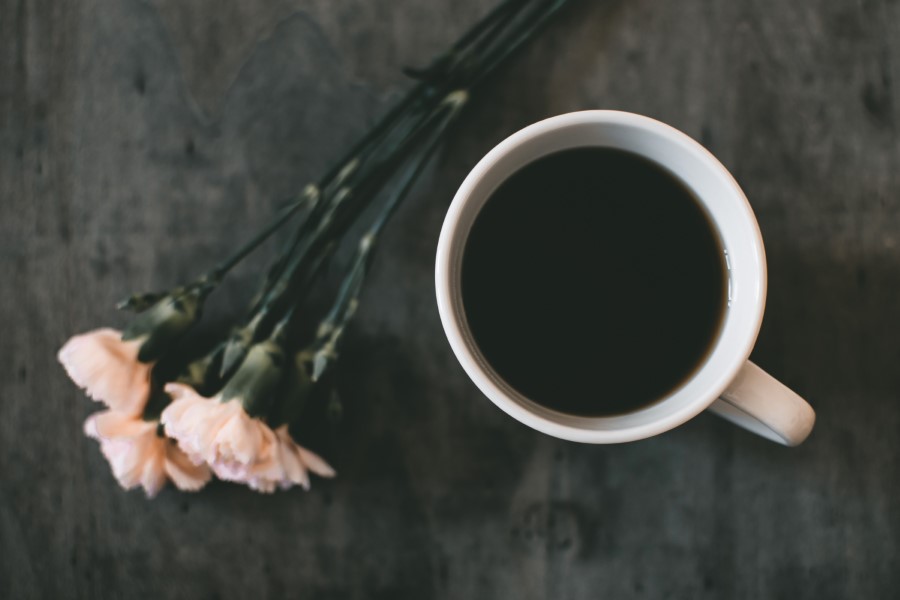 Download Black Coffee & Flowers | Free Stock Photo and Image | Picography