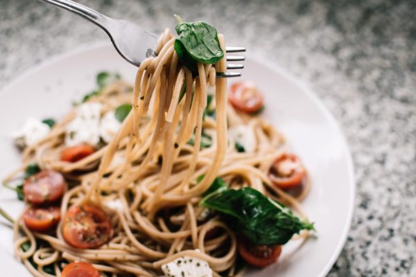 Basil CC0 Dinner food Fork Fresh High-Resolution Meal Pasta Sauce Spaghetti Stock free photo CC0