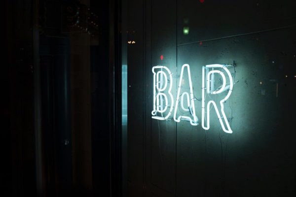 bar Neon sign Typography free photo CC0