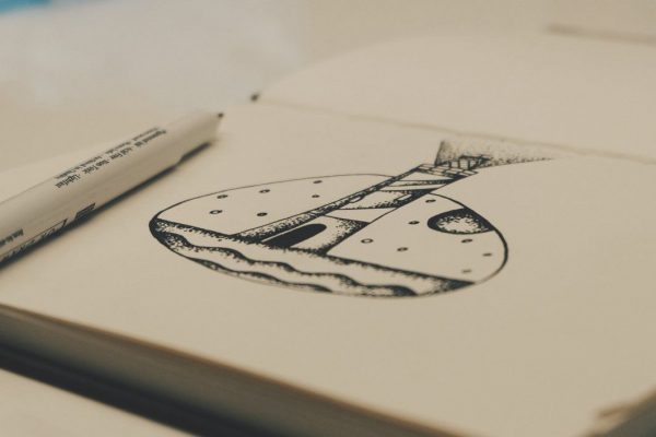 Creativity design Drawing Notebook paper Pen Pencil free photo CC0