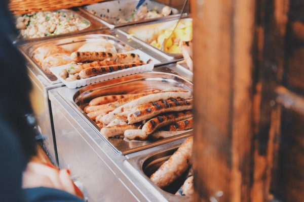 Bbq Buffet Catering Dining eating food Grilled Lunch Sausages free photo CC0