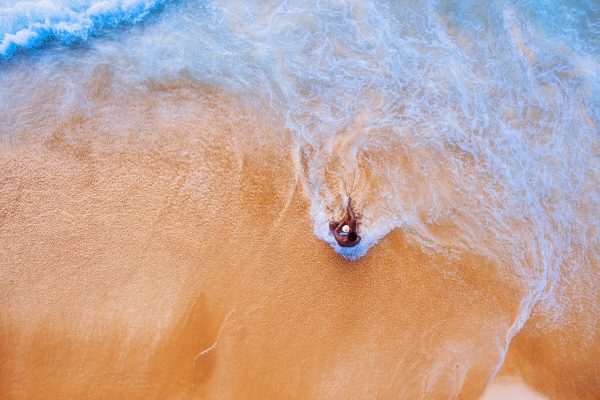 Aerial Beach Coast Coastal coastline Fun Leisure man nature Ocean outdoors Sand sea summer Tourism travel Tropical Vacation water Waves free photo CC0