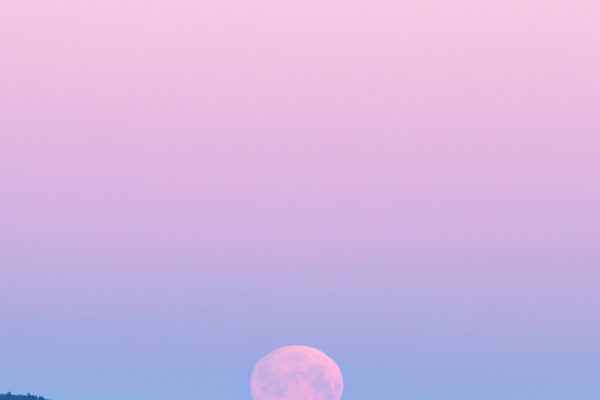 Dawn Dusk full horizon light moon moonlight Mountain Outdoor pastel rising rural sky snowy supermoon free photo CC0