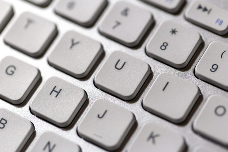 Apple business Close-Up computer Equipment gear internet keyboard Keys laptop Letters macro Object office Typing white free photo CC0