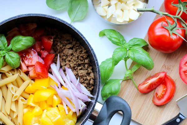 cooking Dinner edible Flat lay Fresh Garden Healthy Home Homemade Meal nutrition Organic Pasta Top Vegetables free photo CC0