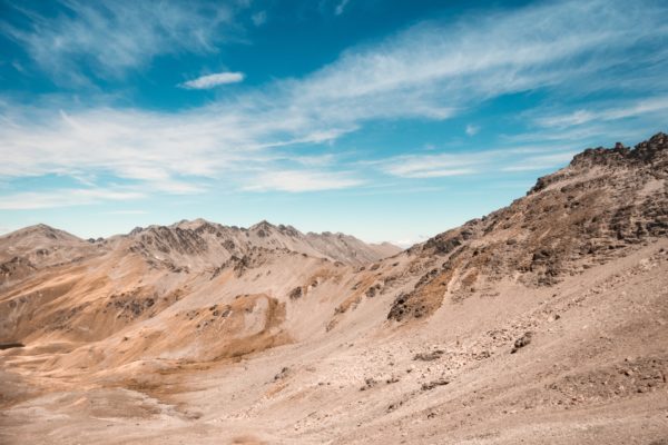 blue canyon clouds Desert dirt dry dune hill hills mountains Rock rocky rural Sand sky terrain free photo CC0