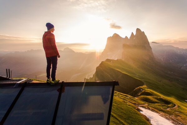 Adventure altitude clouds concept Dawn Dusk elevation exercise hiker inspiration landscape Male man motivational mountains nature outdoors Person Scenic sky standing success Sunlight sunrise sunset travel View free photo CC0