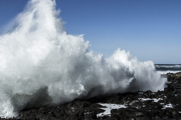 Beach Coast landscape nature Ocean powerful sea shore sky tide water free photo CC0