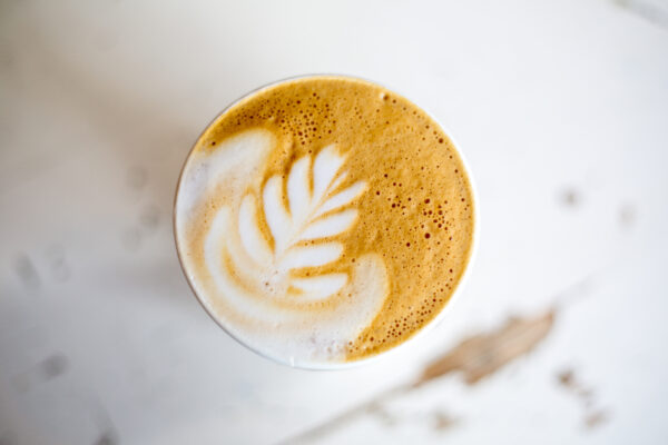 Art artistic barista beverage breakfast Cafe Cappuccino Close-Up Coffee Cup design drink Espresso Hot latte Milk Restaurant top down free photo CC0