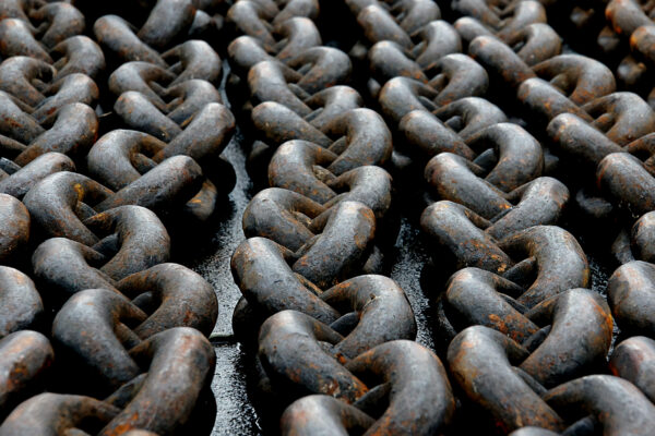 Abstract aged Chain chains Closeup heavy Industrial iron links long Metal Pattern Rusty strong thick free photo CC0