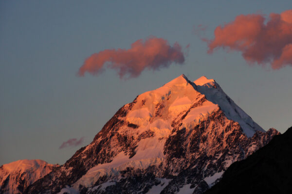 Background clouds Cold cool Dusk hd wallpaper Mountain peak pink ridge rocky Scenic sky snow snow capped summit sunset valley free photo CC0