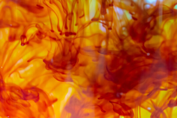 Art Background creative drop flow Liquid Motion oil Paint red suspended swirl underwater yellow free photo CC0
